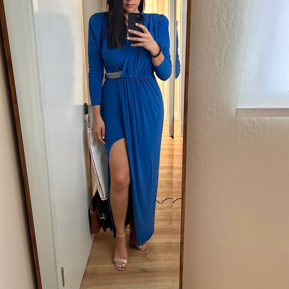 BCBGMaxAzria Draped Faux Wrap dress